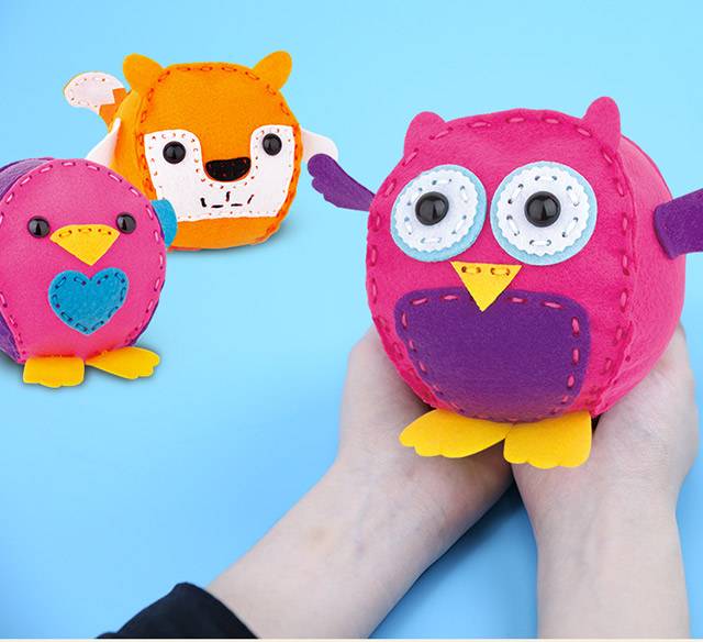 菠萝树 diy布偶创意缝线玩具公仔儿童手工制作课活动礼物